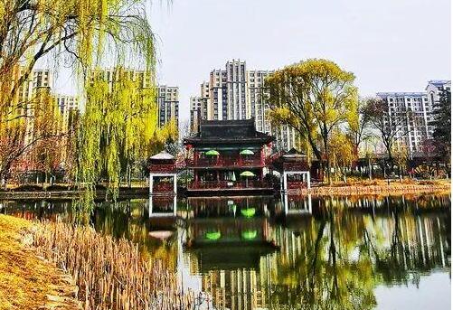 天水馬跑泉公園，這滿園春色似美人的嫣然一笑般撩人