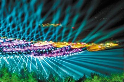 蘭山每晚都有炫酷燈光秀 你想看嗎？