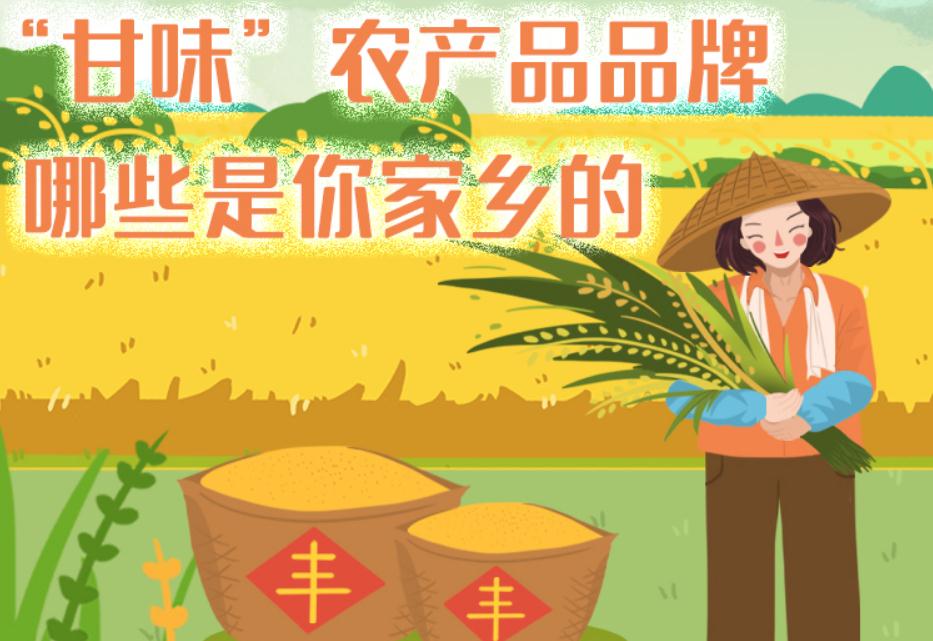 一圖帶你了解“甘味”農(nóng)產(chǎn)品品牌 ，哪些是你家鄉(xiāng)的？