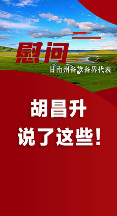  圖解|慰問甘南州各族各界代表 胡昌升說了這些！