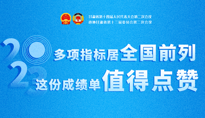 【聚焦2024甘肅兩會】3D海報|多項指標(biāo)居全國前列！甘肅這份成績單值得點贊