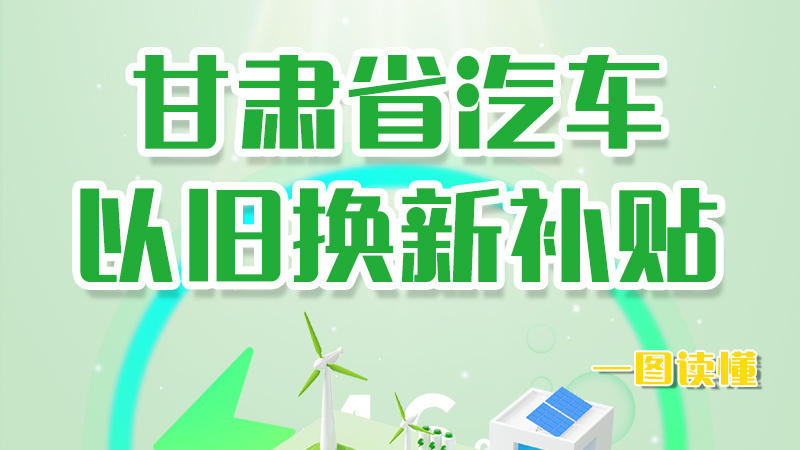 海報|重大利好！甘肅省汽車以舊換新補貼來了