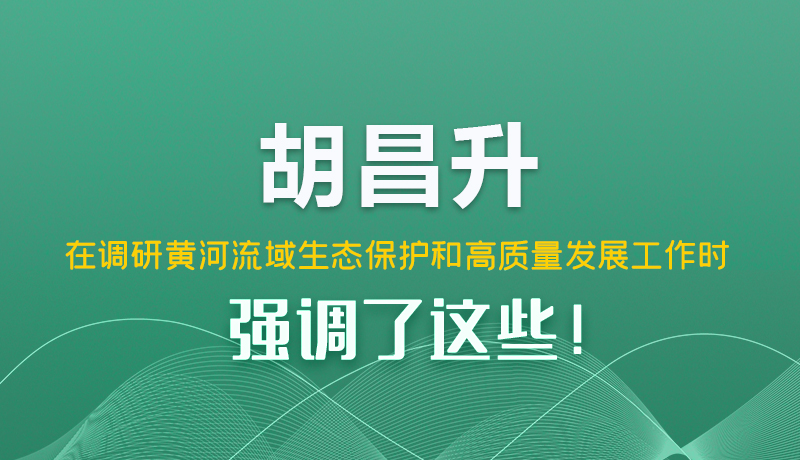 圖解|胡昌升在調(diào)研黃河流域生態(tài)保護(hù)和高質(zhì)量發(fā)展工作時(shí)強(qiáng)調(diào)了這些！