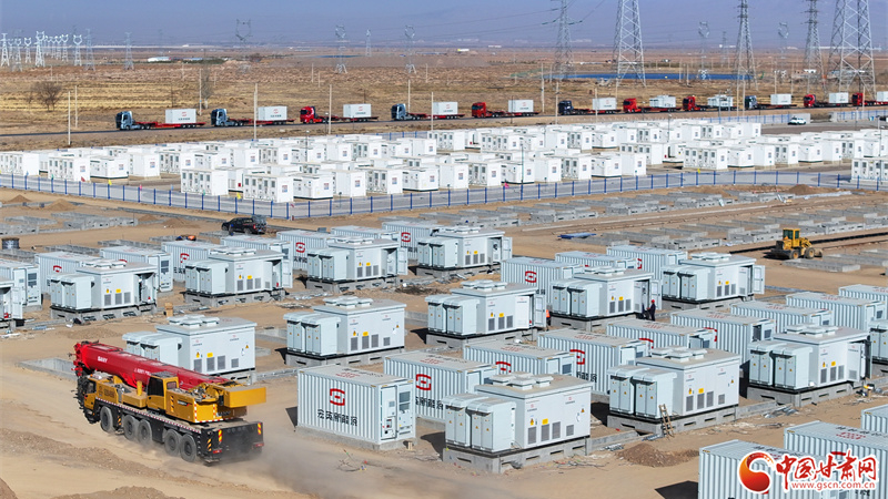 隴拍客丨民樂：儲能電站項目建設正酣